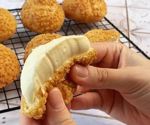 Choux Au Craquelin (Homemade Cream Puffs)